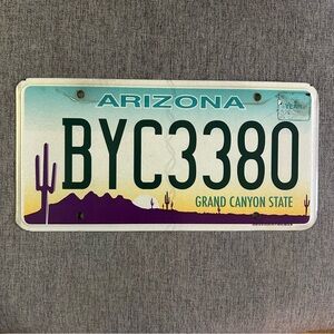 Arizona License Plate